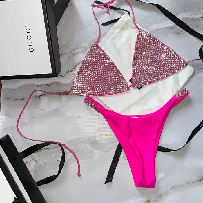 Women's Sexyy Shining Diamond Split Swimsuit