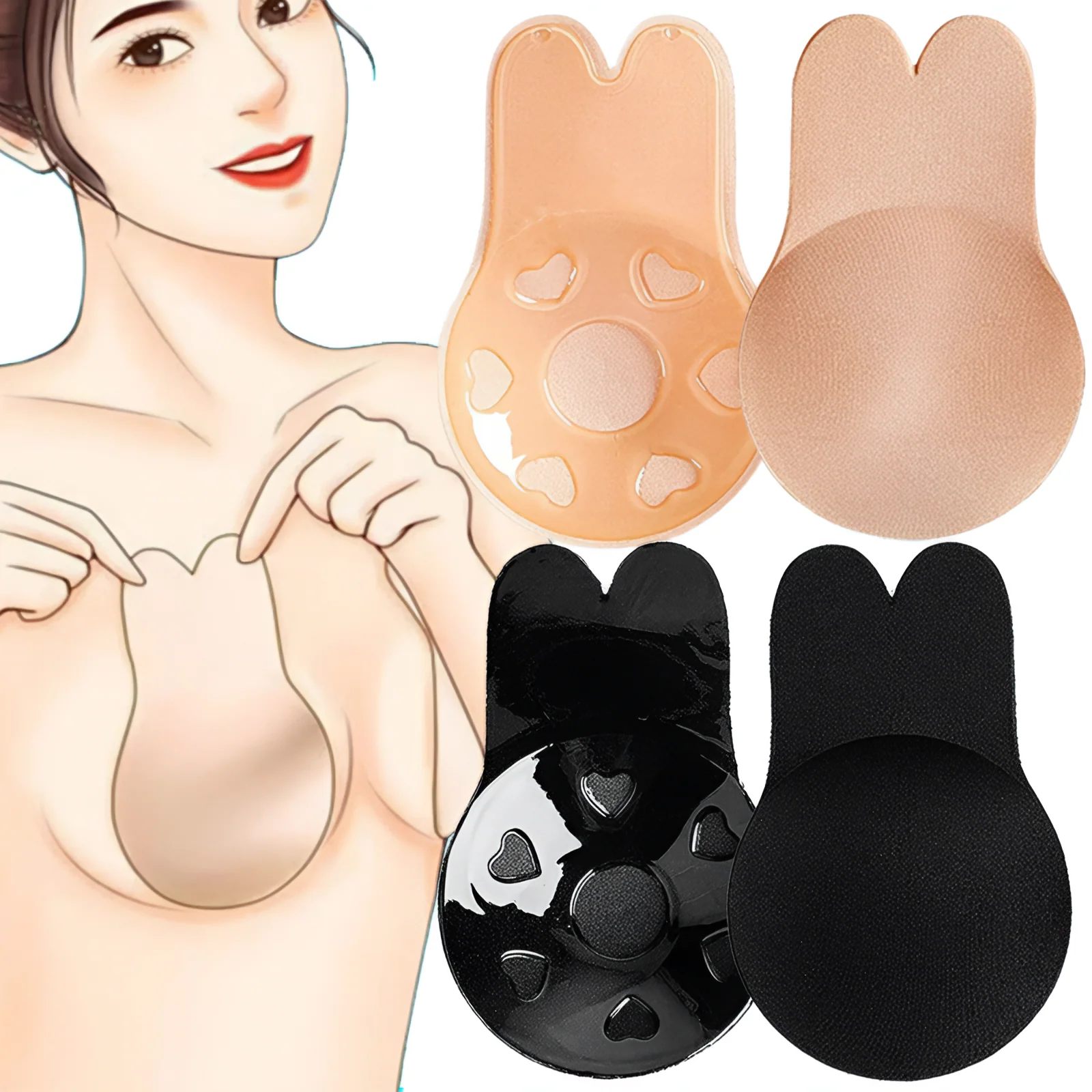 Reusable Silicone Women Breast Petals Lift Nipple Cover